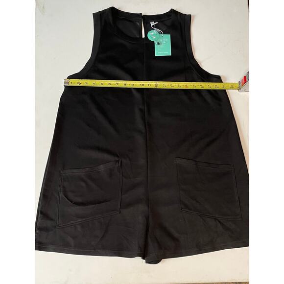 Mintreus Black Sleeveless Romper XL NWT Utility Pocket Minimalist Chic Playsuit - Picture 5 of 11